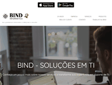 Tablet Screenshot of bind.com.br